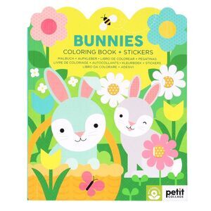 Bunnies Coloring Book + Stickers -- Petit Collage